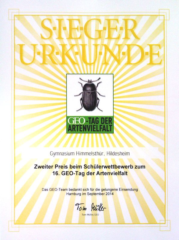 GEO Tag Urkunde